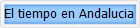 El tiempo en Andalucia